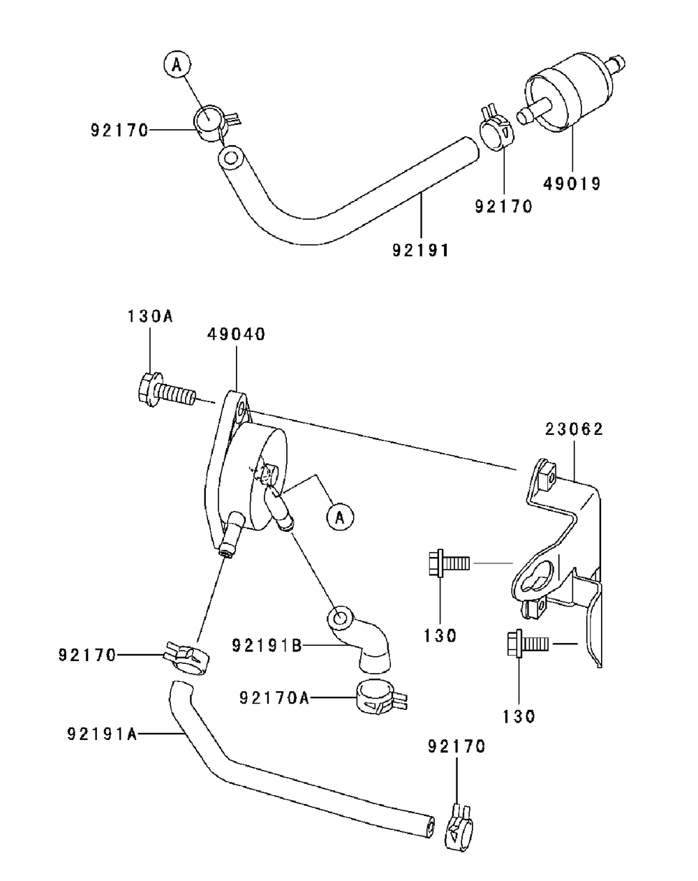 Fh721v As26 Fuel Tank And Fuel Valve Diagram and Parts List for 53BB5D8X750-25HP-OHV Cub Cadet Lawn Tractor